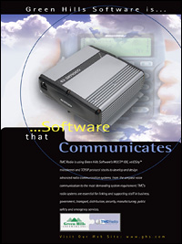TMC-Radio Communication Systems, Embedded Wireless and Networking Platform, Routing, SCA, Secure communication, GATED, IPv4, IPv6, IEC 61508, FDA class2, SCA,802.11