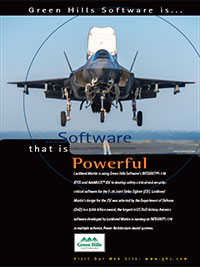 Lockheed Martin F-35 Joint Strike Fighter, MILS, RTOS, Secure Systems, Small Footprint, VT Technology, Embedded Development Tools, Hypervisor, EAL 6+ Safety Critical, Toolchain