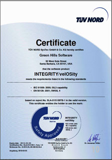 CENELEC EN 50128, industrial safety certification, SWSIL 4, TUV
