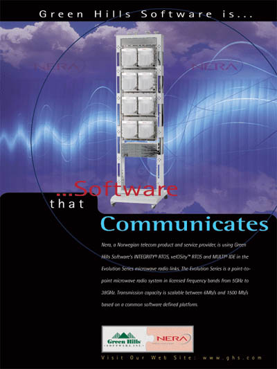 Nera, using Green Hills Embedded Software