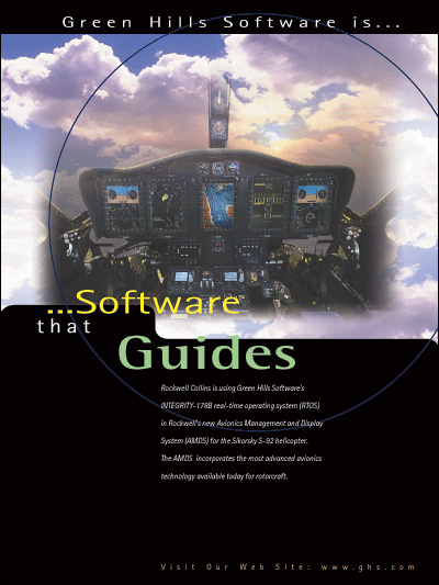 Rockwell Collins, using INTEGRITY-178B Level A Certification RTOS, POSIX IEEE 1003.1, MILS-Compliant, INTEGRITY-178B RTOS