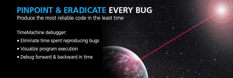 TimeMachine, debugger, reliability, reliable, bug fix